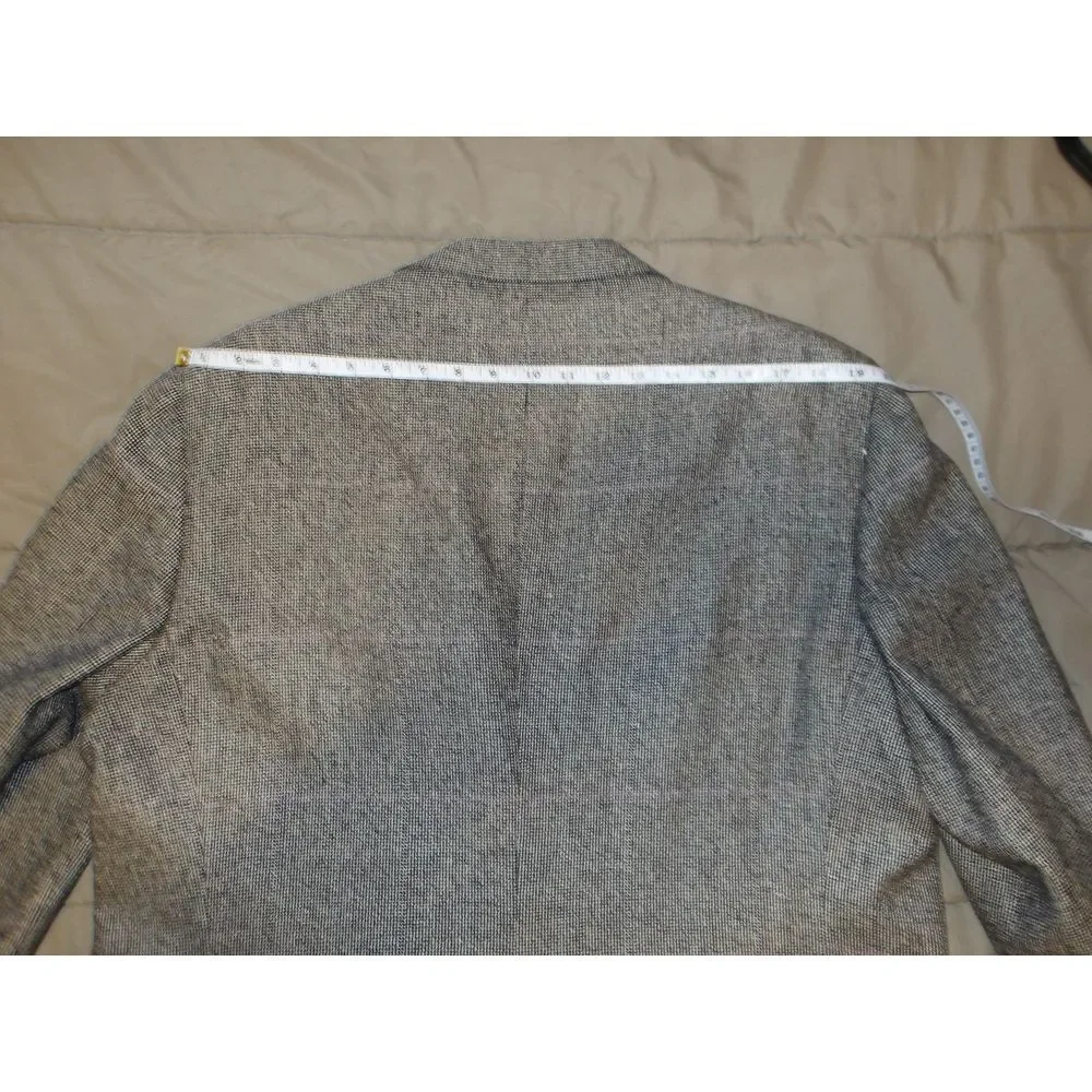 Vintage Polo University Club by Ralph Lauren Grey Wool Herringbone‎ Blazer